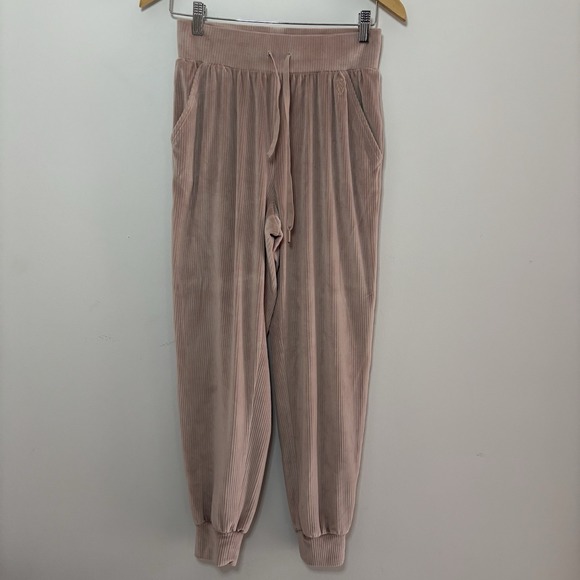 Victoria's Secret Pants - Victoria's Secret On Point Tracksuit Jogger‎ Pants XS Velour Ribbed Cozy Lounge